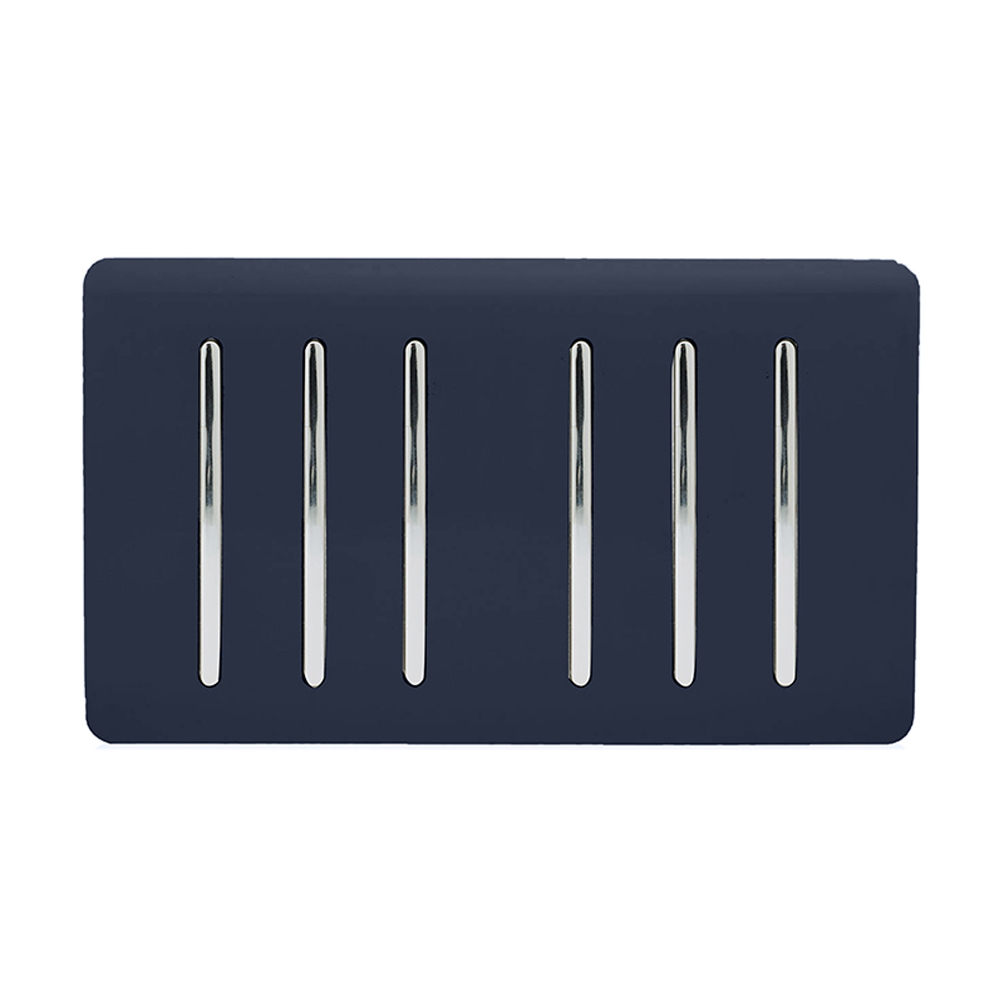 ART-SS66NV  6 Gang 2 Way 10 Amp Rocker Twin Plate Navy Blue